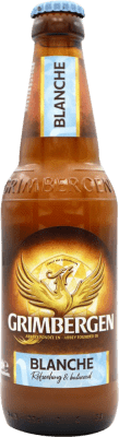 Envio grátis | Cerveja Grimbergen Blanche Bélgica Garrafa Terço 33 cl