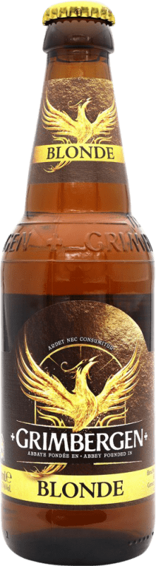 Бесплатная доставка | Пиво Grimbergen Blonde — Светлое Бельгия Бутылка на треть 33 cl Бесплатная доставка | Пиво Grimbergen Blonde — Светлое Бельгия Бутылка на треть 33 cl