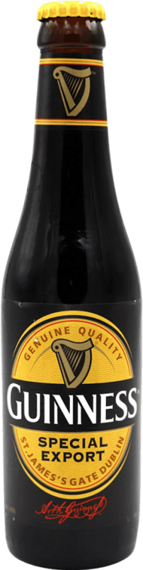 8,95 € Spedizione Gratuita | Birra Guinness Export Speciale Bottiglietta Terzo 33 cl