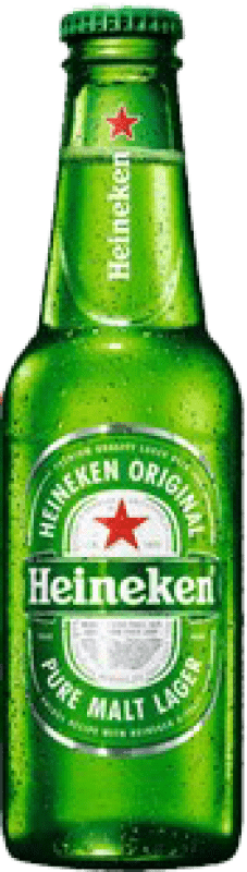 Kostenloser Versand | 6 Einheiten Box Bier Heineken Niederlande Kleine Flasche 25 cl