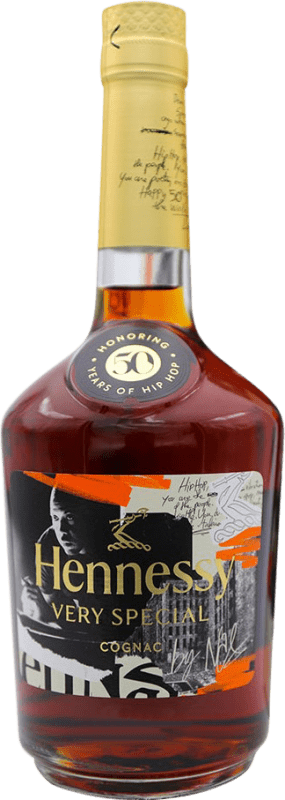 112,95 € Envio grátis | Cognac Conhaque Hennessy VS 50 Years of Hip Hop & Nas A.O.C. Cognac