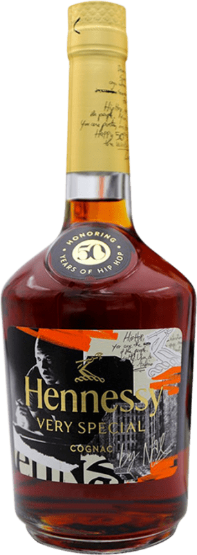 109,95 € | Conhaque Cognac Hennessy VS 50 Years of Hip Hop & Nas A.O.C. Cognac França 70 cl