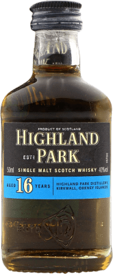 Single Malt Whisky Highland Park 16 Ans Bouteille Miniature 5 cl