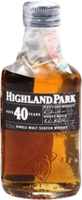Single Malt Whisky Highland Park 40 Years 5 cl Collector's Item Not for Consumption