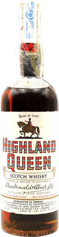 Free Shipping | Whisky Single Malt Highland Queen. Collector's Specimen United Kingdom 70 cl