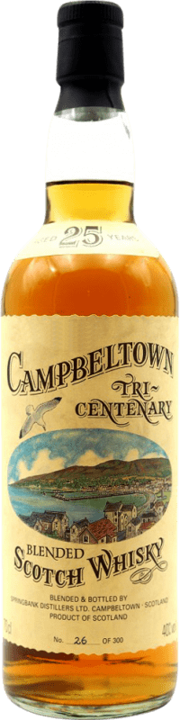 免费送货 | 威士忌单一麦芽威士忌 J&A Mitchell Campbeltown Tri-Centenary 英国 25 岁 70 cl