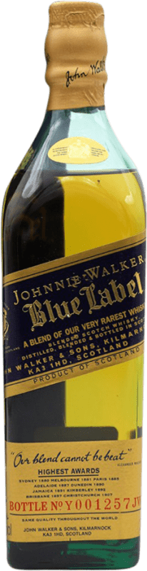 Envoi gratuit | Blended Whisky Johnnie Walker Blue Label Vintage Royaume-Uni Petite Bouteille 20 cl