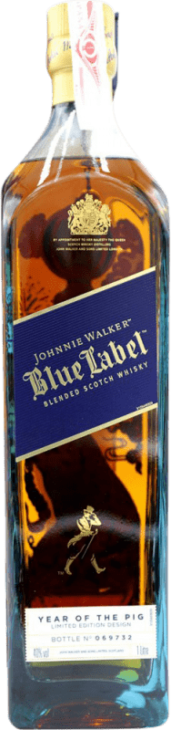 Envoi gratuit | Blended Whisky Johnnie Walker Blue Label Year of the Pig Royaume-Uni 1 L