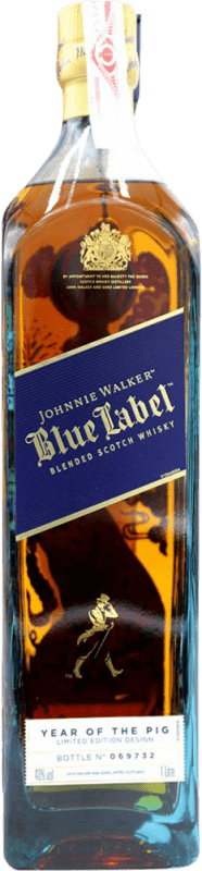 Free Shipping | Blended Whisky Johnnie Walker Year of the Pig Blue Edition United Kingdom 1 L