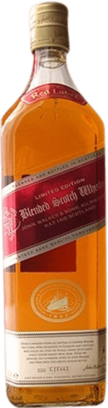 Envio grátis | Whisky Blended Johnnie Walker Red Label 100th Anniversary Reino Unido 70 cl