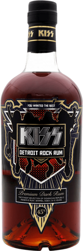 Envío gratis | Ron Kiss Detroit Rock República Dominicana 70 cl