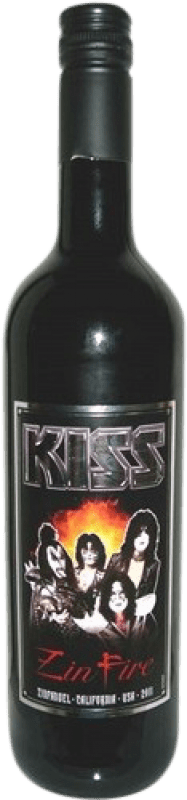 Free Shipping | Red wine Kiss Zin Fire I.G. California United States 75 cl