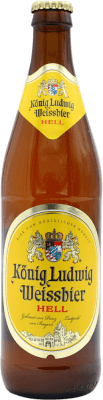 Бесплатная доставка | Пиво Konig Ludwig Hell — Светлое Германия Средняя бутылка 50 cl