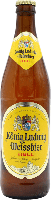 Envio grátis | Cerveja Konig Ludwig Hell — Loira Alemanha Garrafa Medium 50 cl