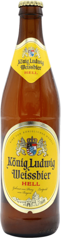 Envio grátis | Cerveja Konig Ludwig Weissbier Alemanha Garrafa Medium 50 cl