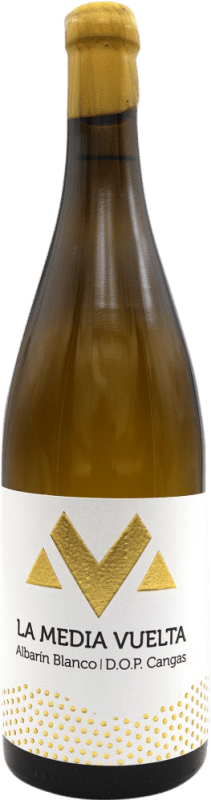 Бесплатная доставка | Белое вино La Media Vuelta Blanco D.O.P. Vino de Calidad de Cangas Испания 75 cl