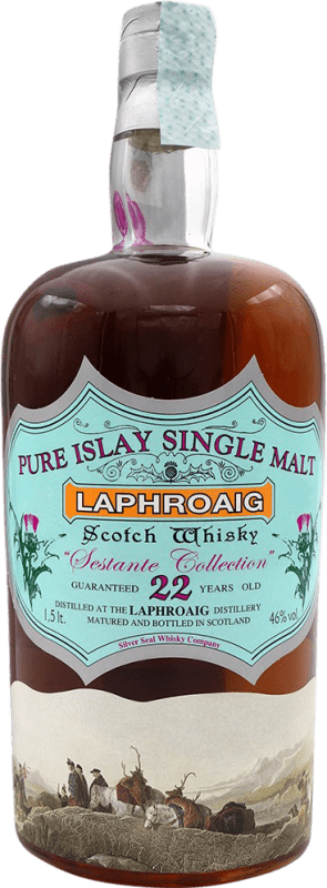 Kostenloser Versand | Whiskey Single Malt Laphroaig Sestante Collection Sammlerexemplar Großbritannien 22 Jahre Spezielle Flasche 1,5 L