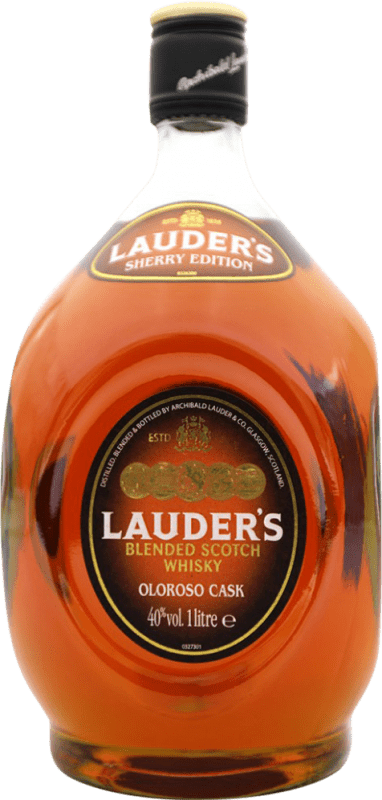 Envoi gratuit | Whisky Blend Lauder's Oloroso Sherry Cask Finish — Finition en Fût, Édition Limitée Royaume-Uni 1 L