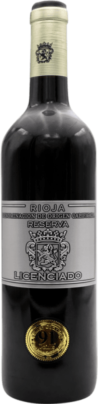 Бесплатная доставка | Красное вино Licenciado Резерва D.O.Ca. Rioja Испания 75 cl