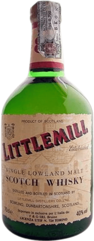 Free Shipping | Whisky Single Malt Littlemill Collector's Specimen United Kingdom 8 Years 70 cl