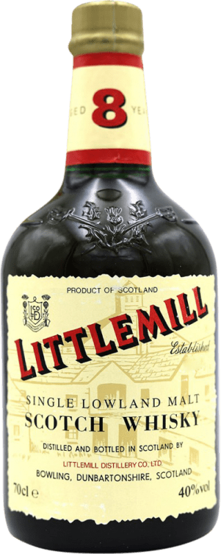 Free Shipping | Whisky Single Malt Littlemill United Kingdom 8 Years 70 cl