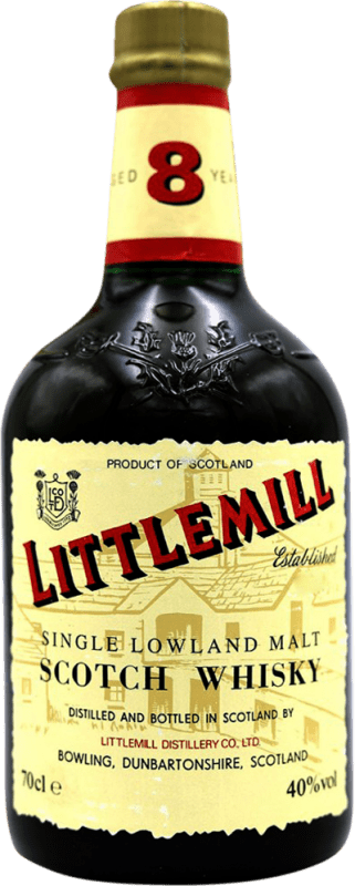 Free Shipping | Whisky Single Malt Littlemill United Kingdom 8 Years 70 cl