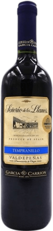 Бесплатная доставка | Красное вино Los Llanos Señorío D.O. Valdepeñas Испания Tempranillo 75 cl