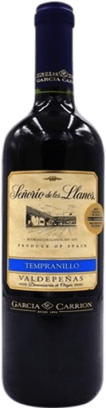 Бесплатная доставка | Красное вино Los Llanos Señorío D.O. Valdepeñas Испания Tempranillo 75 cl