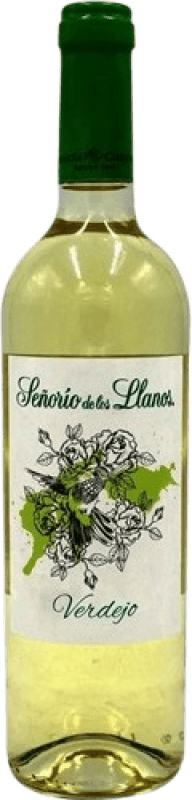 Бесплатная доставка | Белое вино Los Llanos Señorío D.O. Valdepeñas Испания Verdejo 75 cl