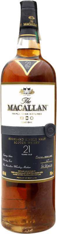 Envoi gratuit | Single Malt Whisky Macallan Fine Oak Royaume-Uni 21 Ans 70 cl