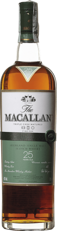 免费送货 | 单一麦芽威士忌 Macallan Fine Oak Cask — 橡木桶 英国 25 岁 70 cl