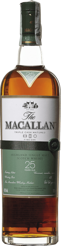 Envoi gratuit | Single Malt Whisky Macallan Fine Oak Royaume-Uni 25 Ans 70 cl