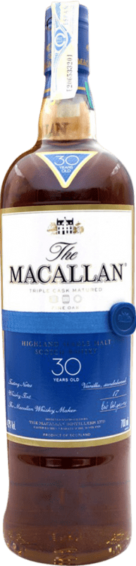 Envío gratis | Whisky Single Malt Macallan Triple Cask — Triple Barrica Reino Unido 30 Años 70 cl