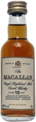 Single Malt Whisky Macallan Spécimen de Collection 10 Ans Bouteille Miniature 5 cl