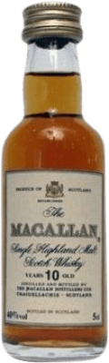 Whisky Single Malt Macallan 10 Anni Bottiglietta Mignon 5 cl Esemplare da Collezione Non Idoneo al Consumo