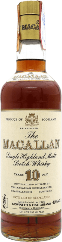 Free Shipping | Whisky Single Malt Macallan Collector's Specimen United Kingdom 10 Years 70 cl