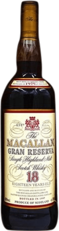 Envío gratis | Whisky Single Malt Macallan Gran Reserva Reino Unido 18 Años 70 cl Ejemplar Coleccionista No Apto para Consumo