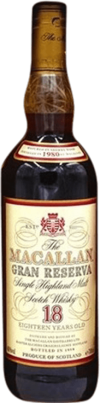 Envoi gratuit | Whisky Single Malt Macallan Grande Réserve Royaume-Uni 18 Ans 70 cl Objet de Collection Non Destinée à la Consommation