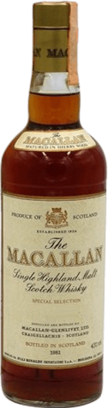 Free Shipping | Single Malt Whisky Macallan United Kingdom 70 cl Collector's Item Not for Consumption
