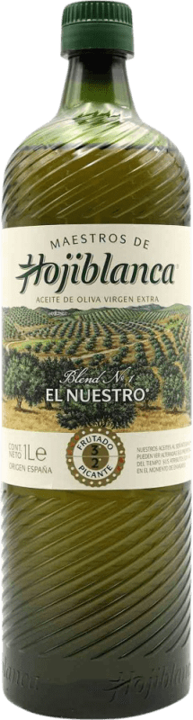 Envío gratis | Aceite de Oliva Maestros de Hojiblanca. Virgen Extra España Hojiblanca 1 L