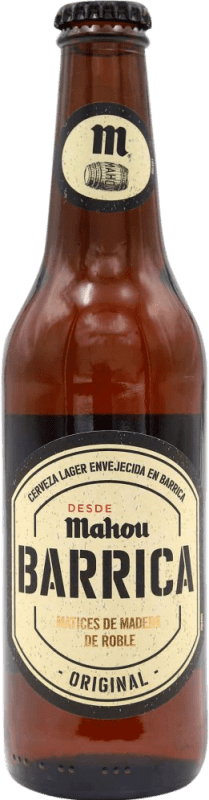 Free Shipping | Beer Mahou Barrica Spain One-Third Bottle 33 cl