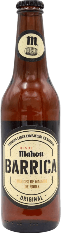 5,95 € Spedizione Gratuita | Birra Mahou Barrica Bottiglia Terzo 33 cl