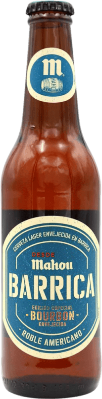 5,95 € Spedizione Gratuita | Birra Mahou Barrica Bourbon Bottiglia Terzo 33 cl