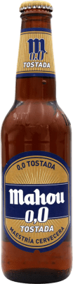 Beer Mahou Tostada 0,0 One-Third Bottle 33 cl Alcohol-Free