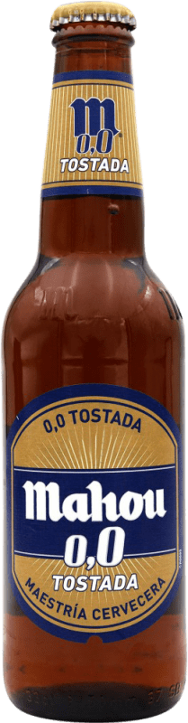 3,95 € Spedizione Gratuita | Birra Mahou Tostada 0,0 Bottiglia Terzo 33 cl