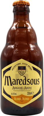 Bier Maredsous. Blonde Drittel-Liter-Flasche 33 cl