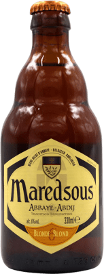 送料無料 | ビール Abbaye de Maredsous Blonde — ブロンド ベルギー 1/3ボトル 33 cl