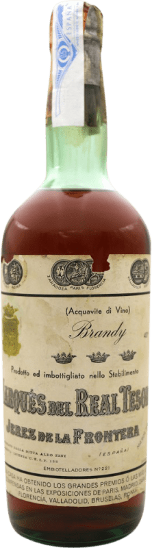 Envio grátis | Brandy Conhaque Marqués del Real Tesoro Espécime de Colecionador Espanha 70 cl