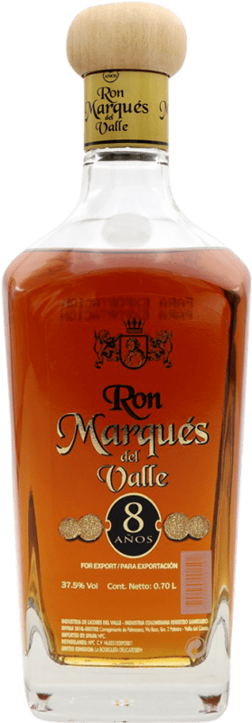 Free Shipping | Rum Marqués del Valle Spain 8 Years 70 cl