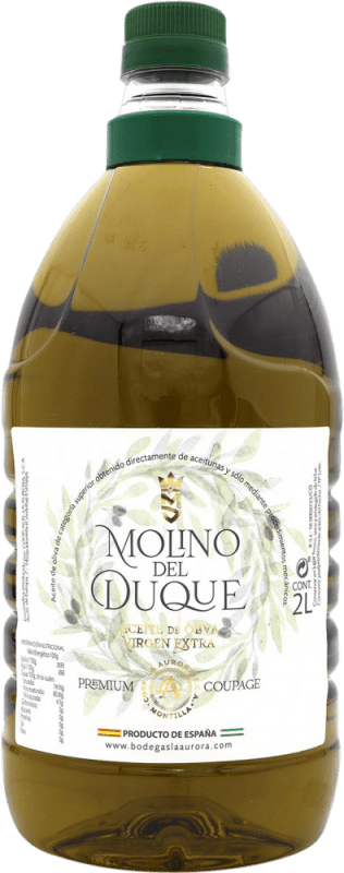 Envío gratis | Aceite de Oliva Molino del Duque. Virgen Extra España Garrafa 2 L